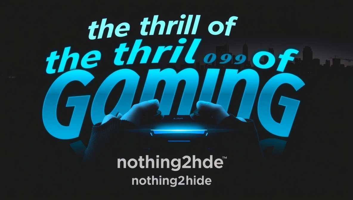 the thrill of gaming nothing2hide – Exploring the Passion, Culture, and Future of Modern Gaming